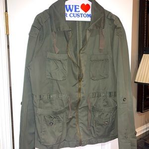 Bar III army green cargo jacket